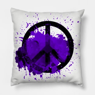 Peace of a Rainbow - Purple Pillow