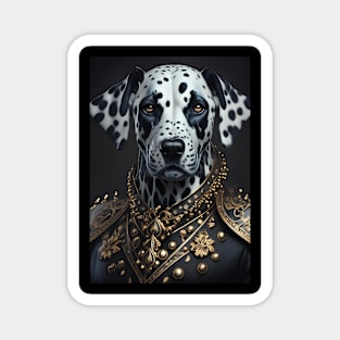 King Dalmatian Pet Portrait Magnet