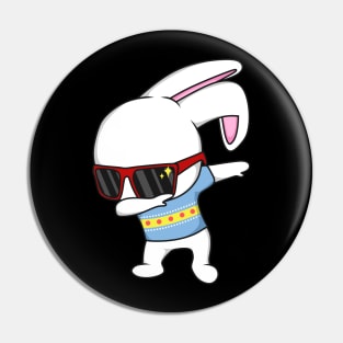 Hip Hop Bunny Dabbing Pin