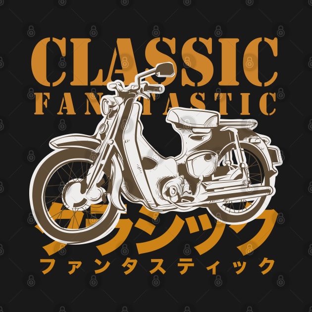 Classic Fantastic - Japan Super Cub by Wulfland Arts