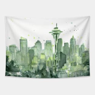 Seattle Watercolor Tapestry