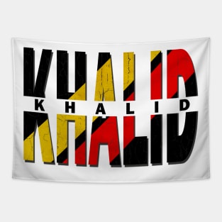 vintage typo Khalid Tapestry