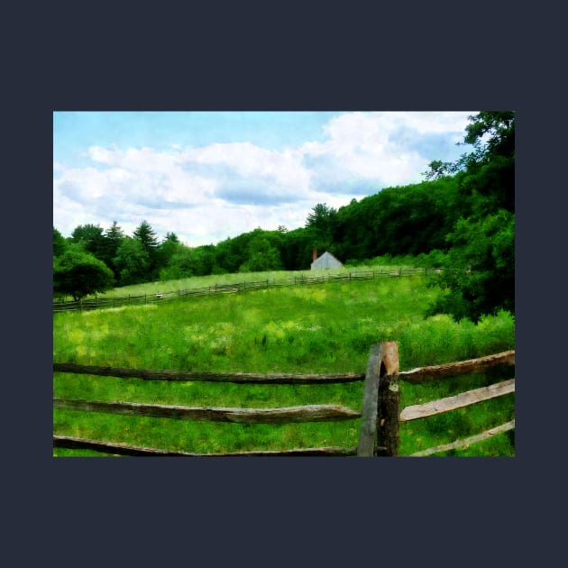 Farm - Field Near Weathered Barn by SusanSavad