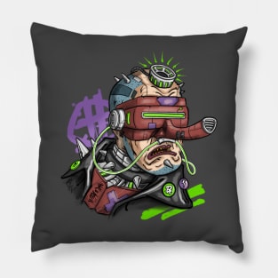 Cyberpunk tengu Pillow