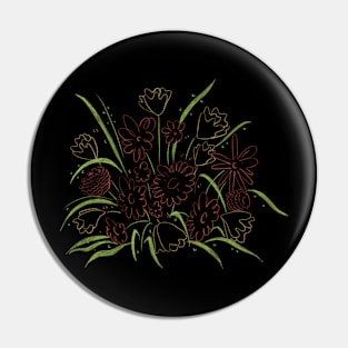 Flower IV Pin