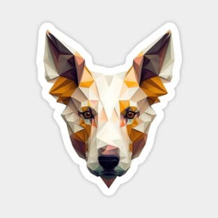 Polygon Dog Head 1 Magnet