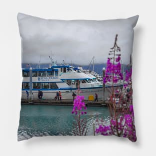 Alaska. Seward. Harbor. Cruise Ship. Pillow