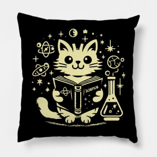 Cats Love Science Pillow