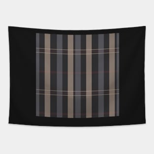 Dark Academia Aesthetic Artair 1 Hand Drawn Textured Plaid Pattern Tapestry