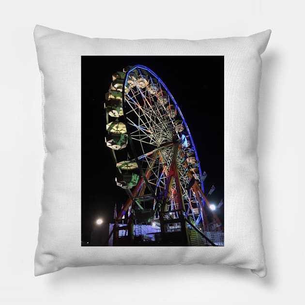 Ferris Wheel Pillow by AmazingArtMandi