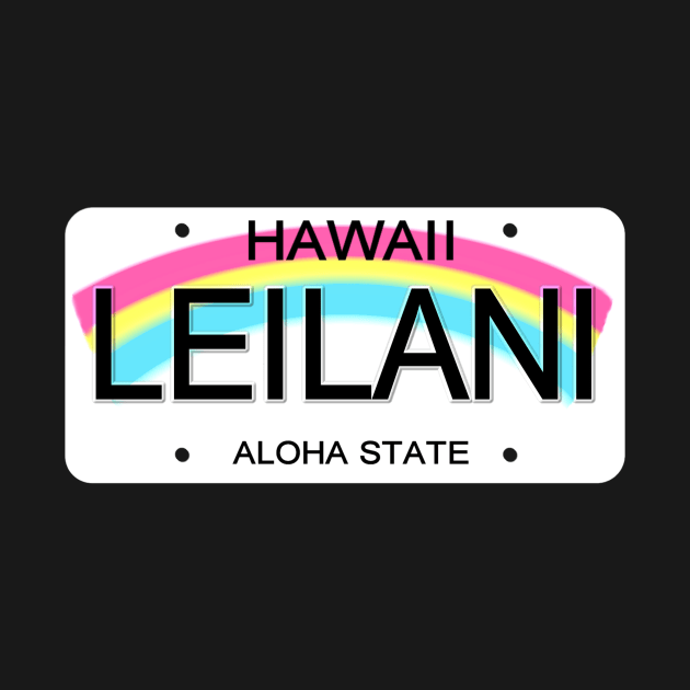 Leilani Hawaii License Plate by Mel's Designs