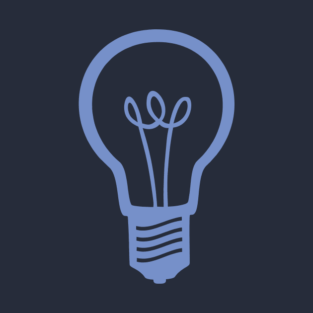 Blue Light Bulb by XOOXOO