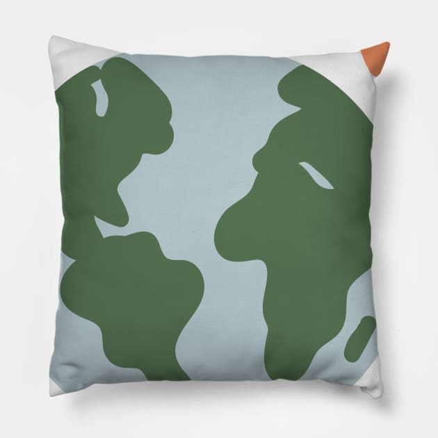 Love the Earth Pillow by Ashleigh Green Studios