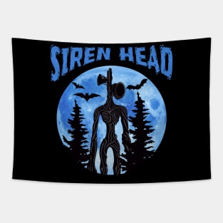 Siren Head Blue Moon Tapestry