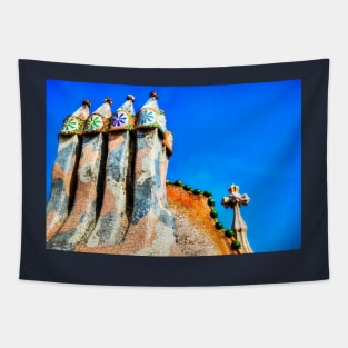 Casa Batllo, Gaudi's Chimneys, Barcelona Tapestry