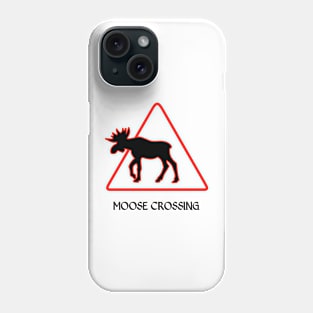 Moose crossing - scandinavia Phone Case