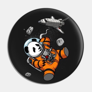 Panda Bear Space Astronaut Pin