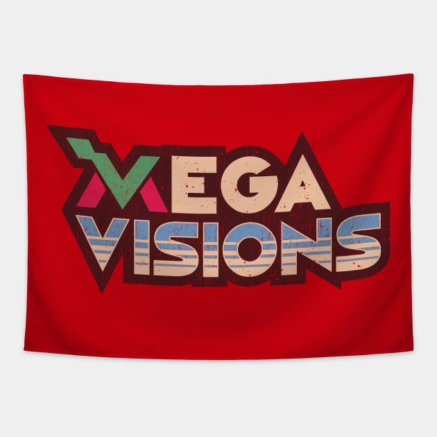 Mega Visions Logo - Red Tapestry by megavisions