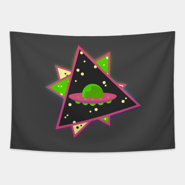 Crazy UFO Tapestry by prometheus31