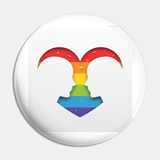 LGBT Couples Design - LGBT Kiss Pin