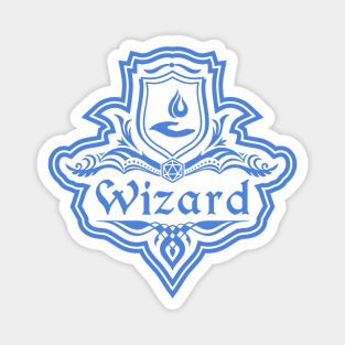 D&D Wizard 1 Color Emblem Magnet