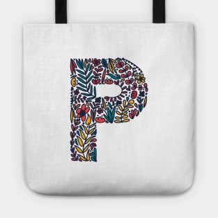 Tropical Letter P Tote