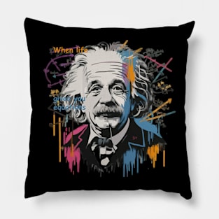 Turn Equations into Laughs: "Einstein Memes" Pillow