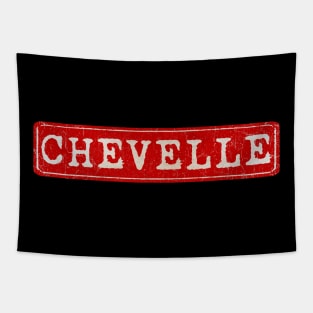 vintage retro plate Chevelle Tapestry