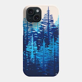 Pine Forest - Blue Light Phone Case