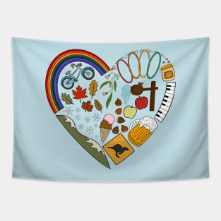 Bright Love Tapestry