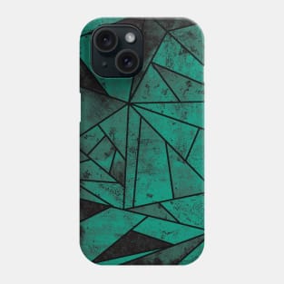 Modern Dark Green Geometric Mosaic Phone Case