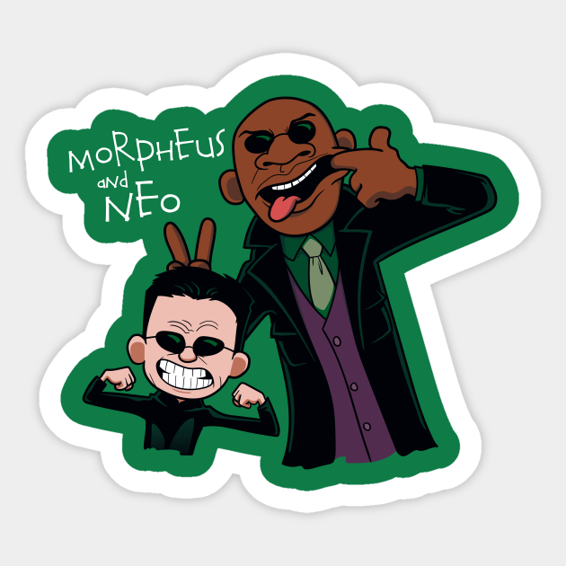 Morpheus and Neo - Matrix - Autocollant | TeePublic FR