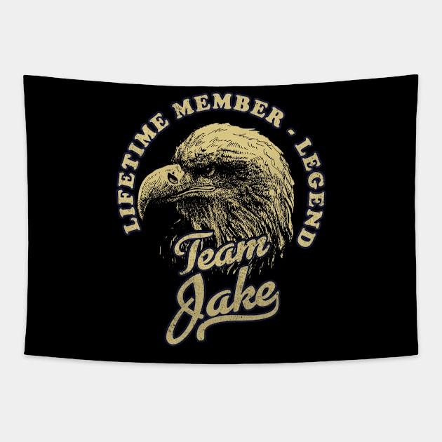 Jake Name - Lifetime Member Legend - Eagle Tapestry by Stacy Peters Art