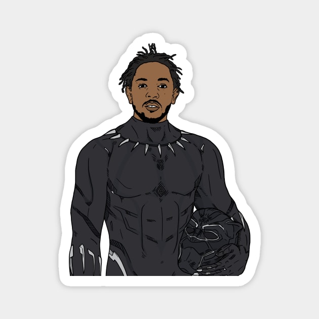 King Kendrick, King of Wakanda Magnet by drawmelike