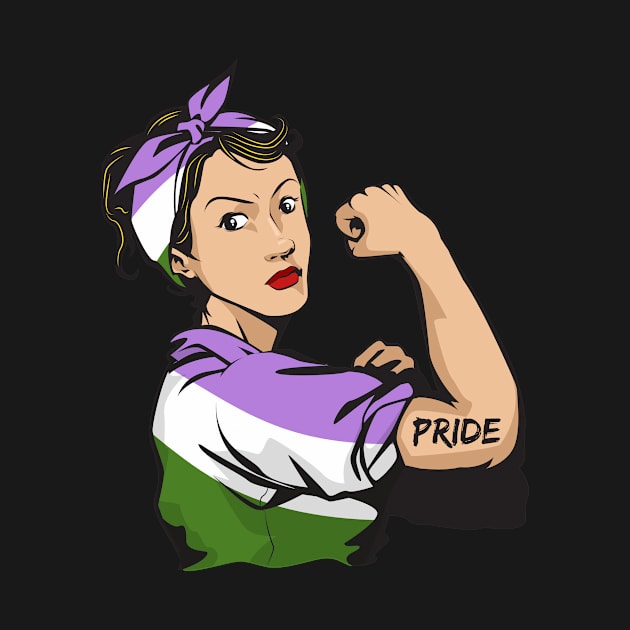 Strong woman genderqueer lgbt pride by Dianeursusla Clothes