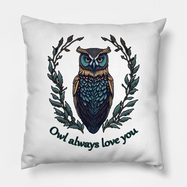 Owl always love you Pillow by ElArrogante