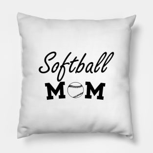 Softball Mom, Sports Mom, Softball, Mom, Mama, Biggest Fan, Gift for Mom Pillow