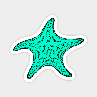 Starfish (black/cyan) Magnet