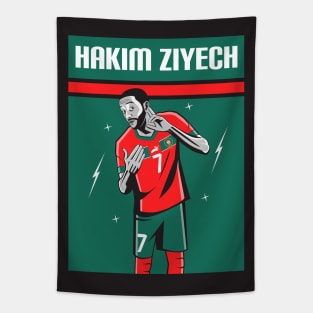 Ziyech MOR 22 Football Celebration Tapestry