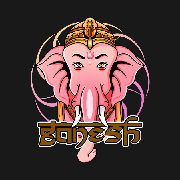 Ganesha India Elephant by Foxxy Merch