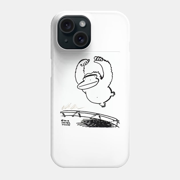 Bouncing Trampoline Ape Phone Case by WalterMoore