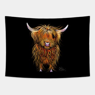 SCoTTiSH HiGHLaND CoW ' HuMPHReY ' BY SHiRLeY MacARTHuR Tapestry