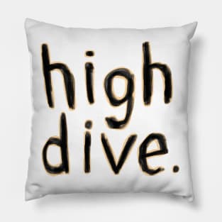 high diver springboard diving high dive Pillow