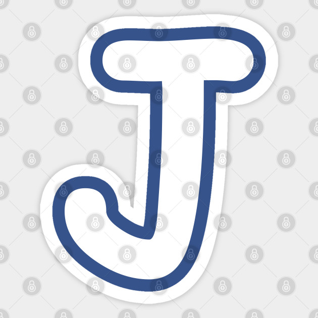 Letter J Capital Alphabet J Monogram Letter J Sticker Teepublic