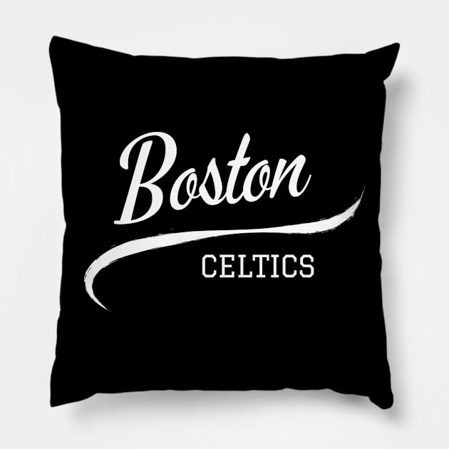 Celtics Retro Pillow by CityTeeDesigns