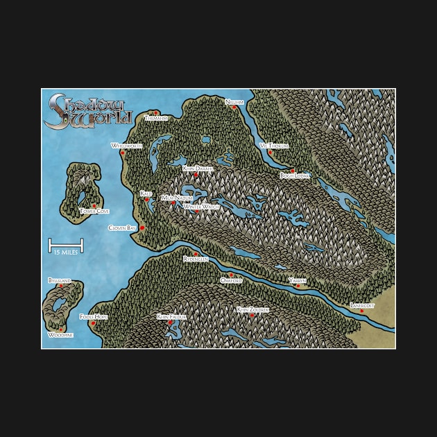 Map of the Duchy of Cloven Bay by Dungeonmusings