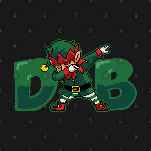 DAB Elf Dabbing Elf Shirt Kids Santa Helper Christmas Gifts by vo_maria