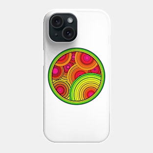 pink circles Phone Case