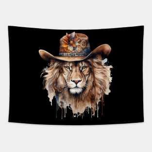 Watercolor Boho Lion #2 Tapestry