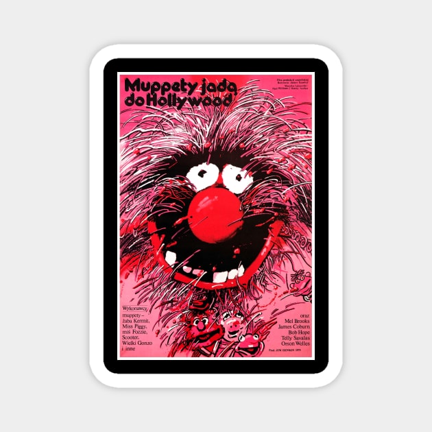 The Muppet Movie (Polish Movie Poster) Magnet by Scum & Villainy